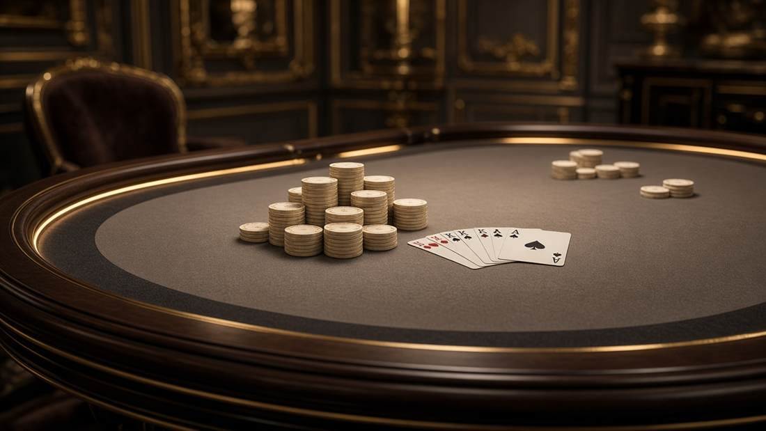 Table de poker dans le salon LorgeGastro